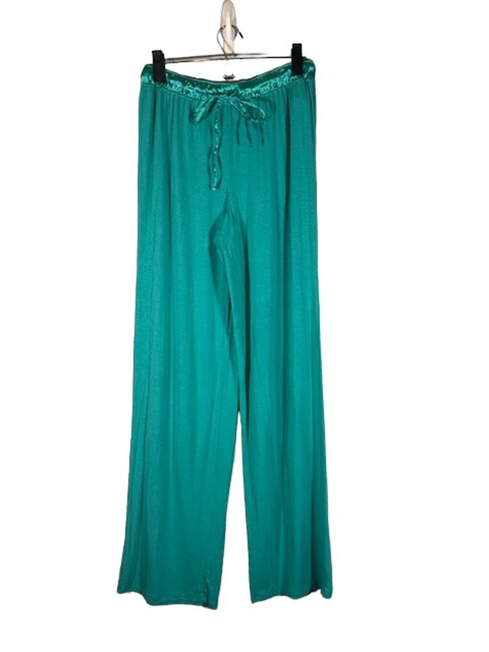 Carole Hochman Teal Drawstring Waist Lightweight PJ Sleepwear Pants Women Sz M